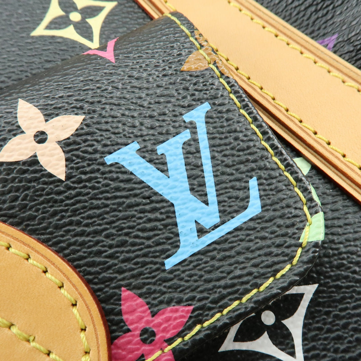 Louis Vuitton Priscilla Monogram Multicolor, Black, Canvas, Handbag