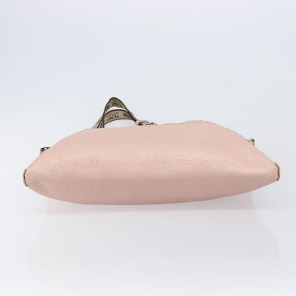 Fendi Vintage Selleria Zip Messenger Leather, Pink, Leather, Handbag