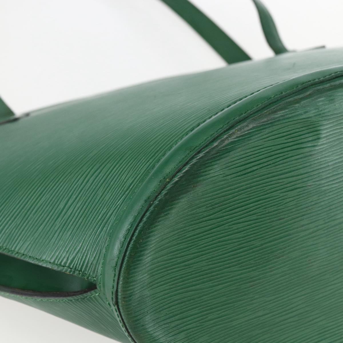 Louis Vuitton Saint Jacques Handbag Epi Leather, GREEN, LEATHER, Shoulder bag
