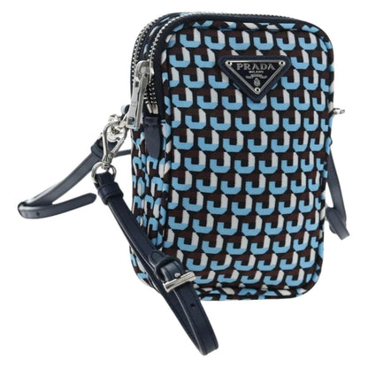 Prada Vintage Tessuto, Blue, Nylon, Shoulder Bag