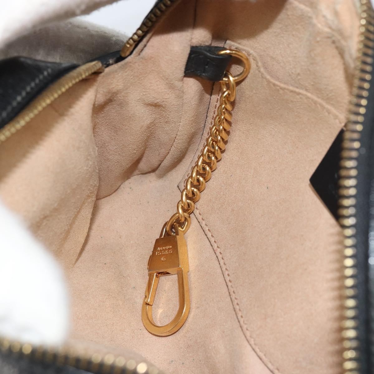Gucci Ophidia Suede, Black, Suede, Shoulder Bag
