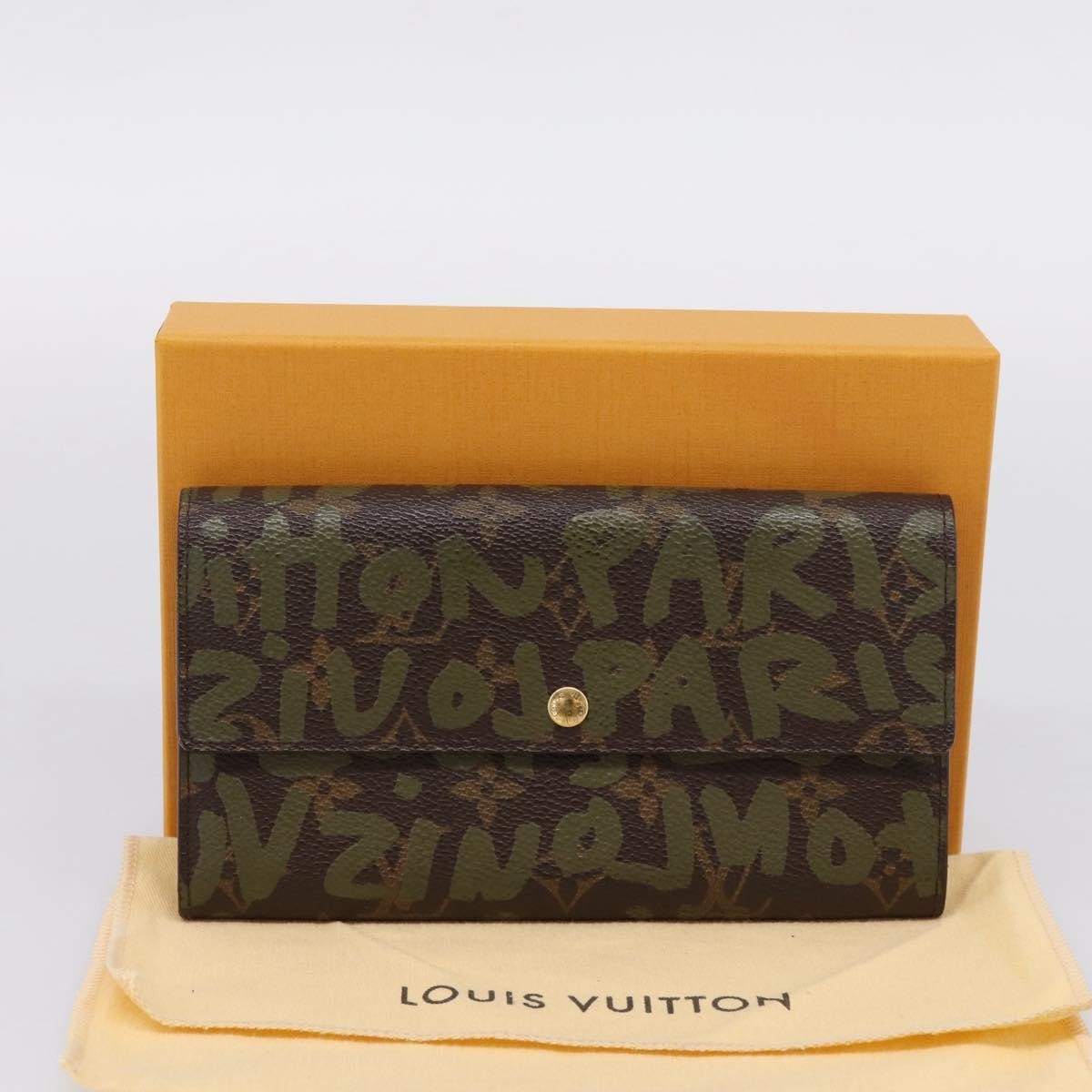 Louis Vuitton Sarah Limited Edition Monogram Graffiti, Khaki, Canvas, Wallet