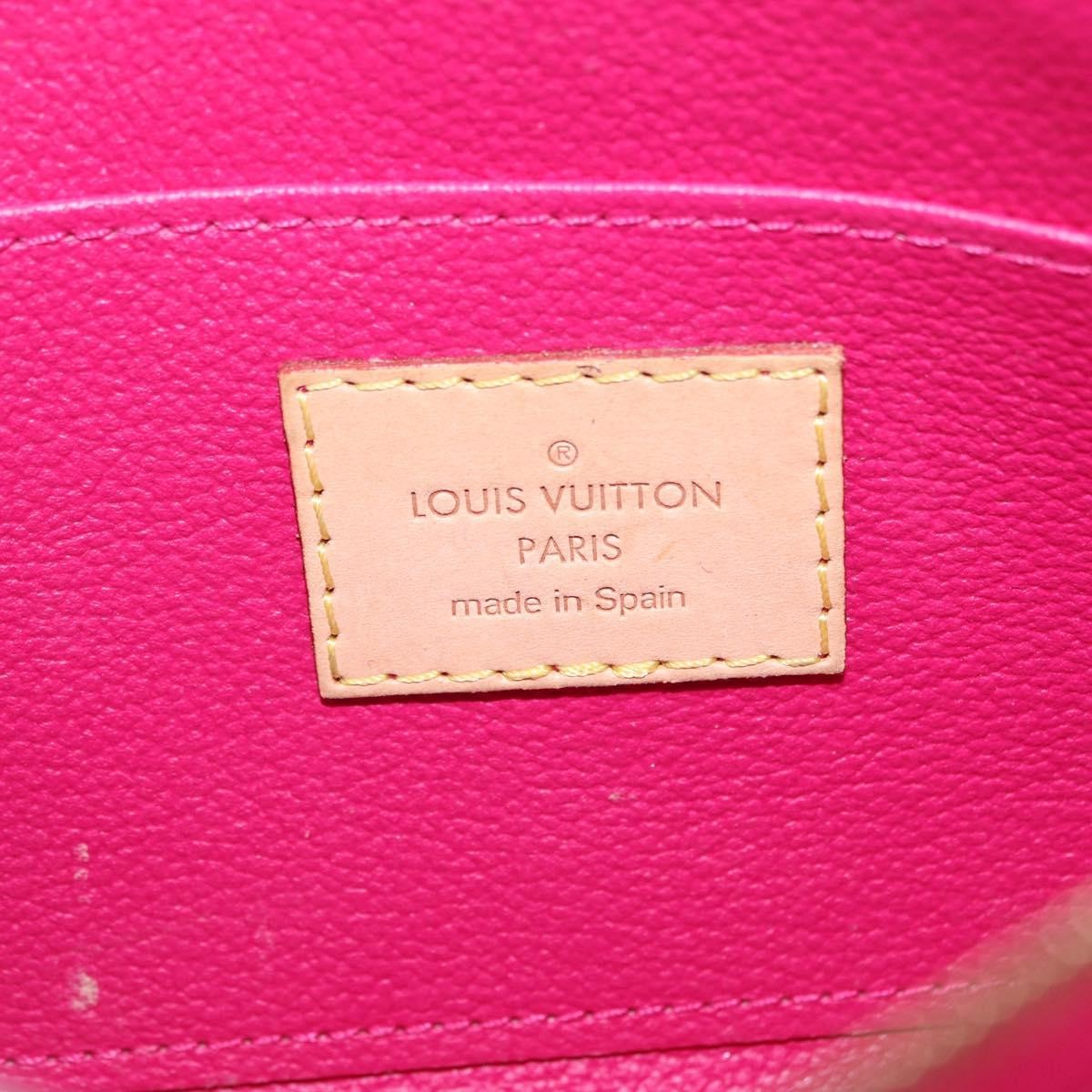 Louis Vuitton Cosmetic Case Limited Edition Monogram Vernis Ikat, Pink, Patent Leather, Toiletry Case