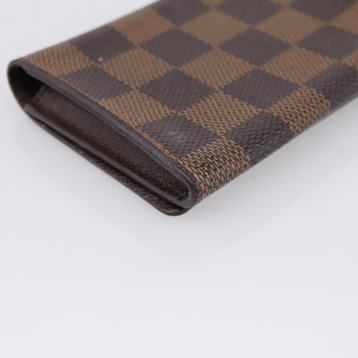 Louis Vuitton Business Card Case Damier, Brown, Canvas, Card Holder