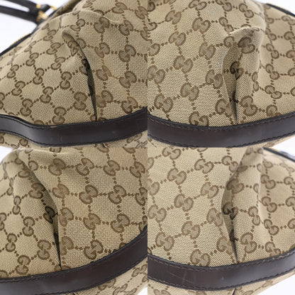 Gucci Scarlett GG Canvas with Leather, Brown, Canvas, Tote Bag