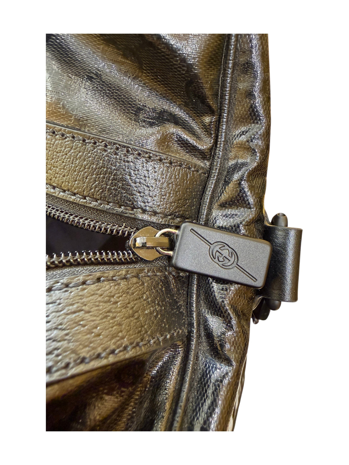 Gucci Morpheus Zip Convertible Duffle Leather, Black, Leather, Crossbody Bag