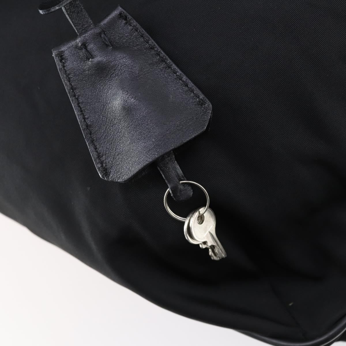 Prada Porta Computer Tessuto and Saffiano Leather, Black, Nylon, Briefcase