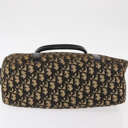 Christian Dior Vintage Trotter Romantique Boston Diorissimo Coated Canvas, Navy, Canvas, Shoulder Bag
