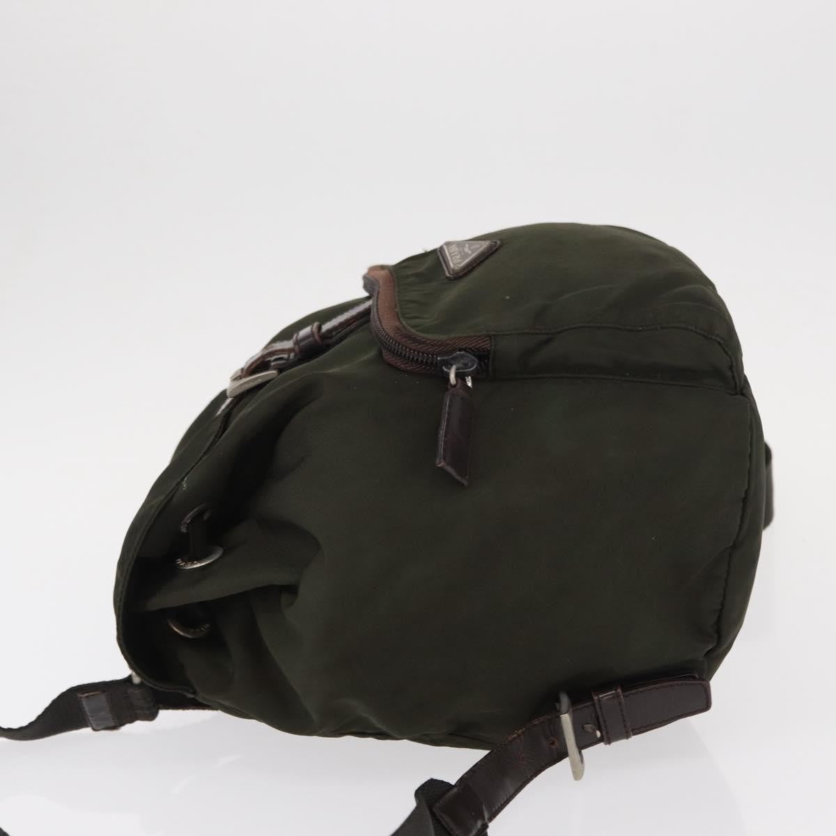 Prada Front Pocket Tessuto, Khaki, Nylon, Backpack