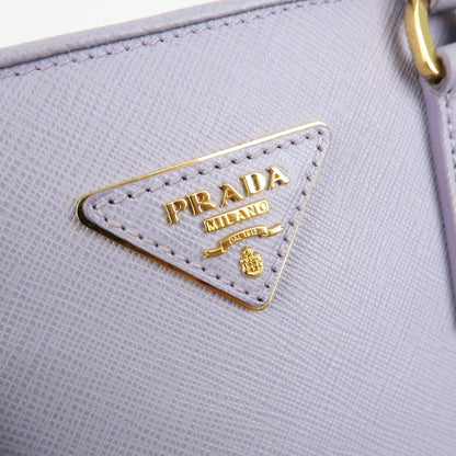 Prada Open Promenade Saffiano Leather, Purple, Leather, Handbag
