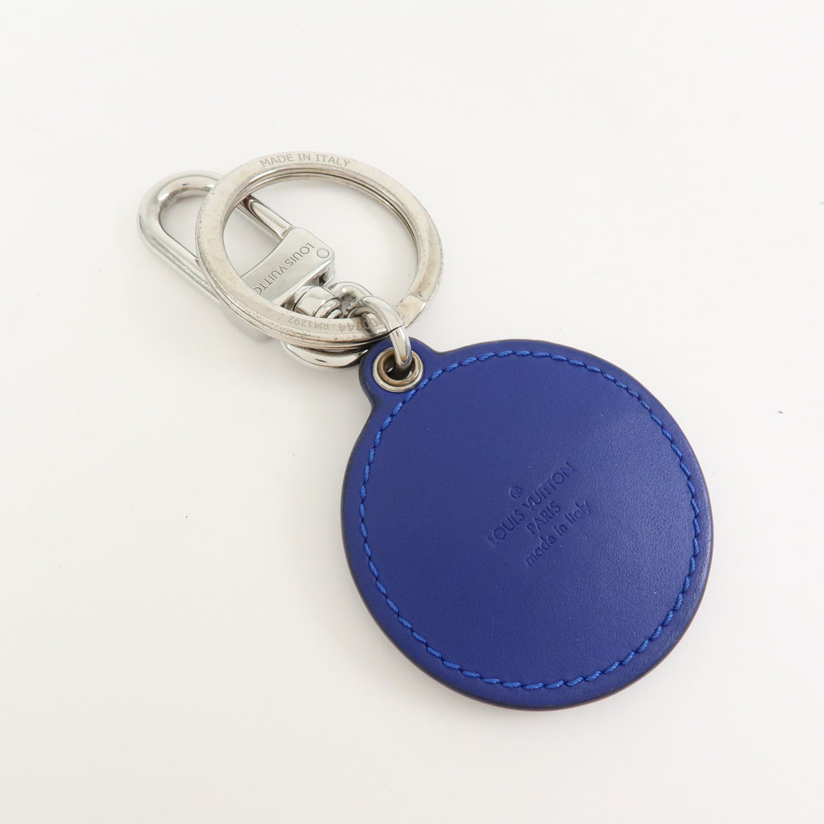 Louis Vuitton LV Circle Bag Charm and Key Holder Metal, Blue, Leather, Charm