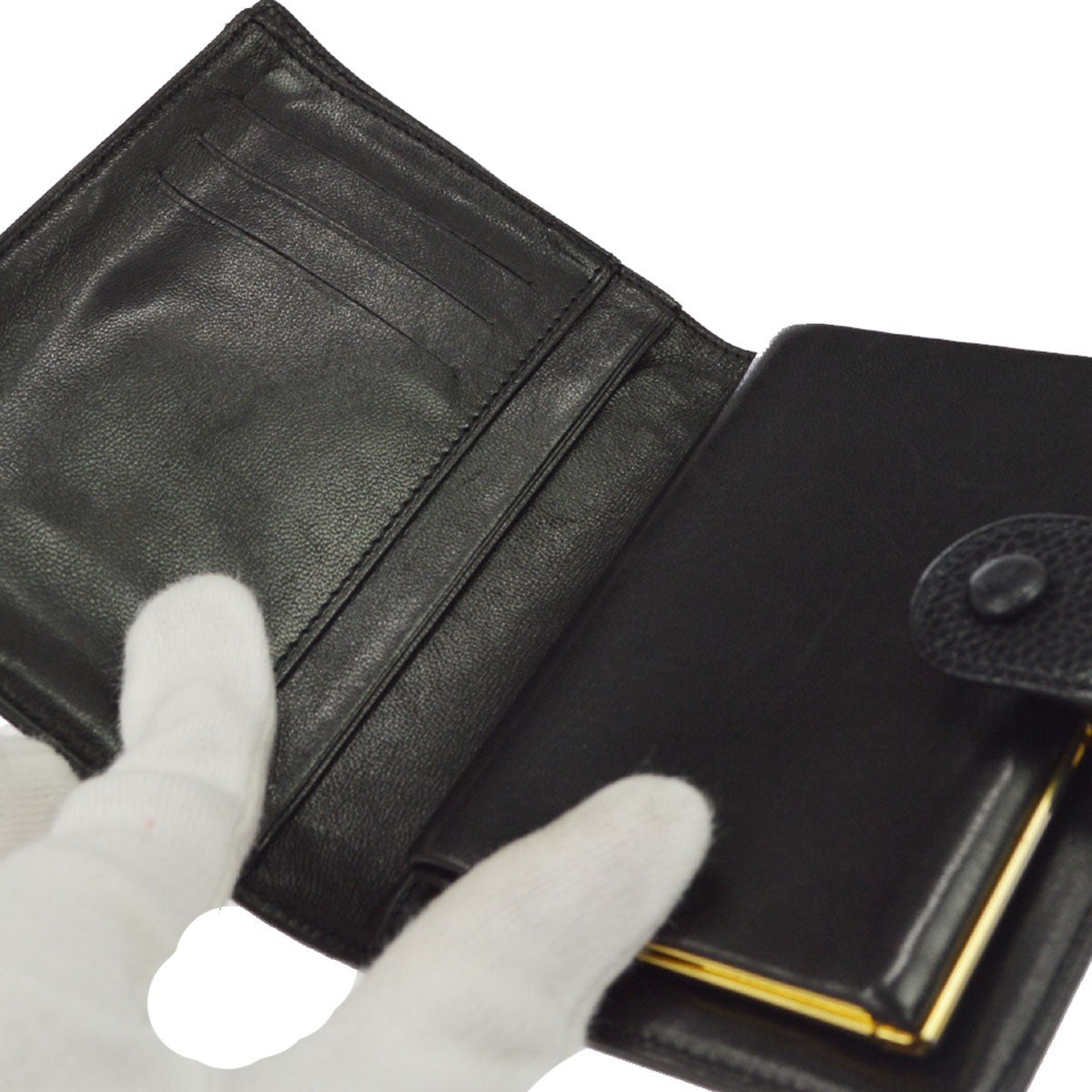 Chanel Timeless CC French Caviar, Black, Leather, Wallet