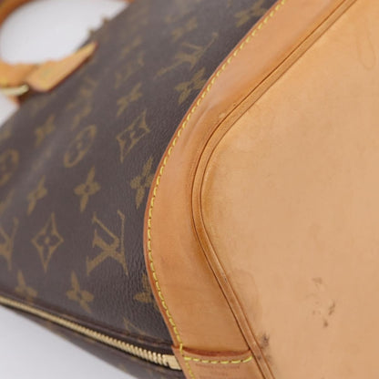 Louis Vuitton Alma Monogram Canvas, Brown, Canvas, Handbag