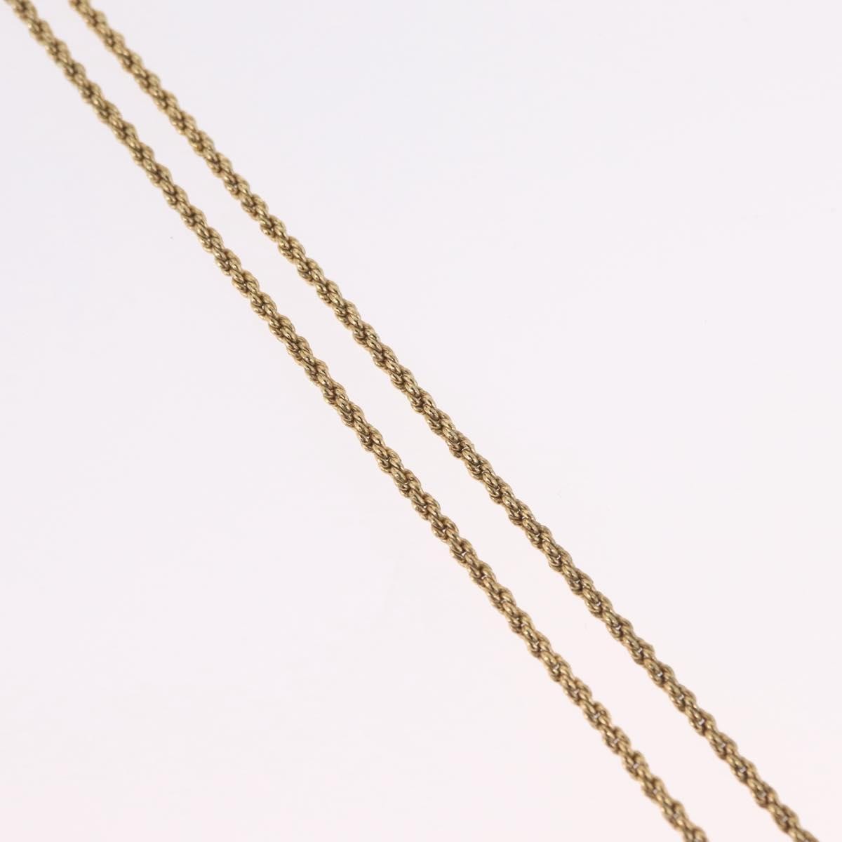 Christian Dior CD Pendant Metal and Crystals, Gold, Metal, Necklace