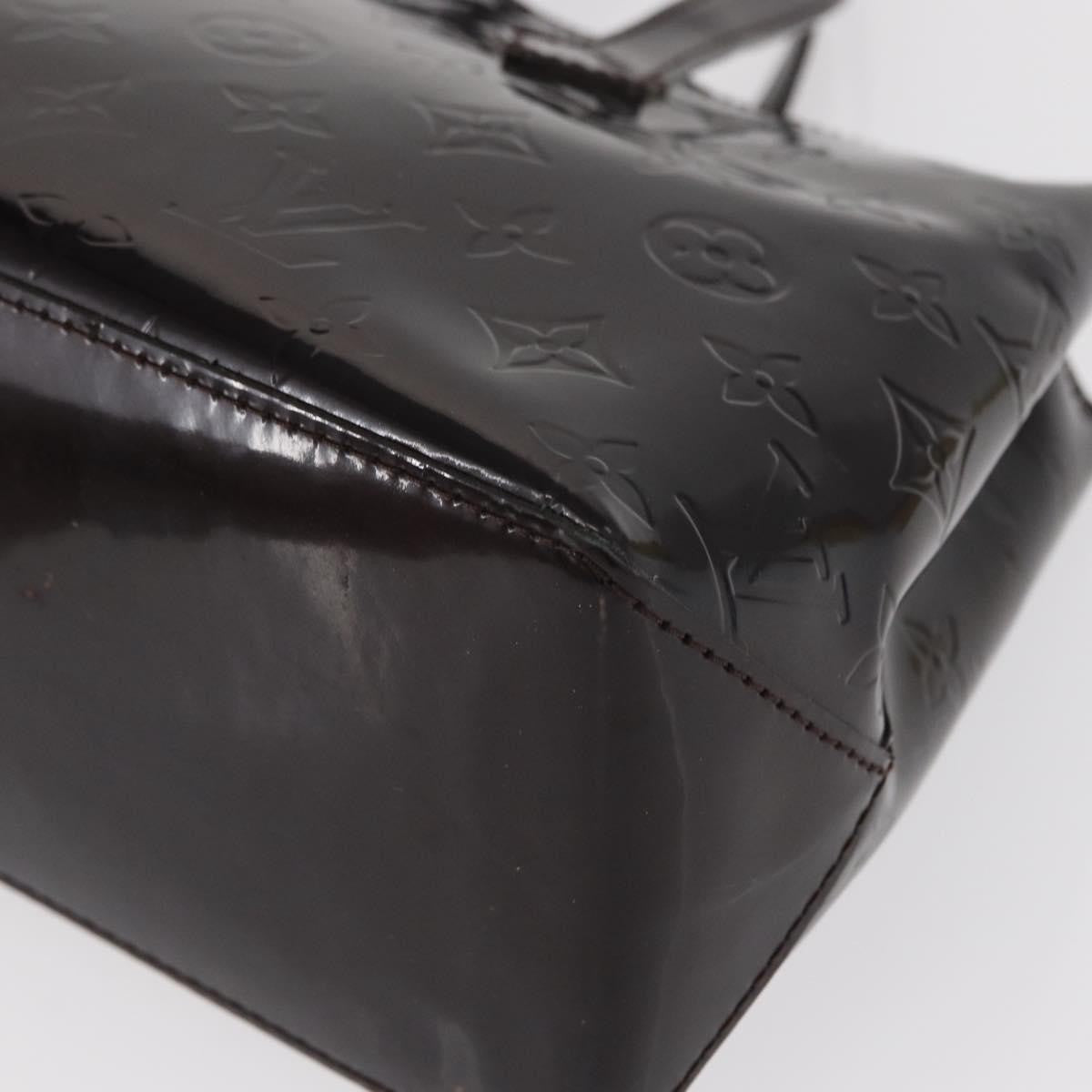 Louis Vuitton Wilshire Monogram Vernis, Burgundy, Patent Leather, Handbag