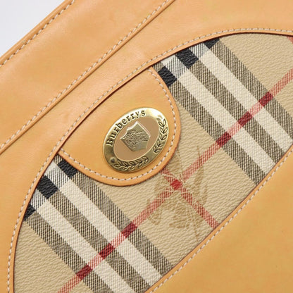 Burberry Nova Check Shoulder Bag Leather, Beige, Leather, Shoulder Bag