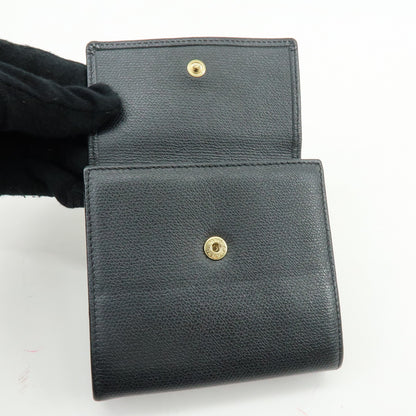 Chanel CC Button Coin Purse Leather, Black, Calfskin, Card Holder