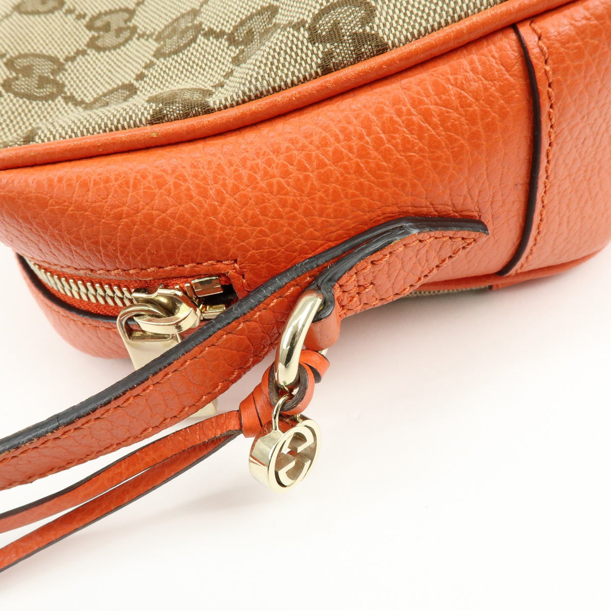 Gucci Bree Disco GG Canvas with Leather, Beige, Canvas, Crossbody Bag