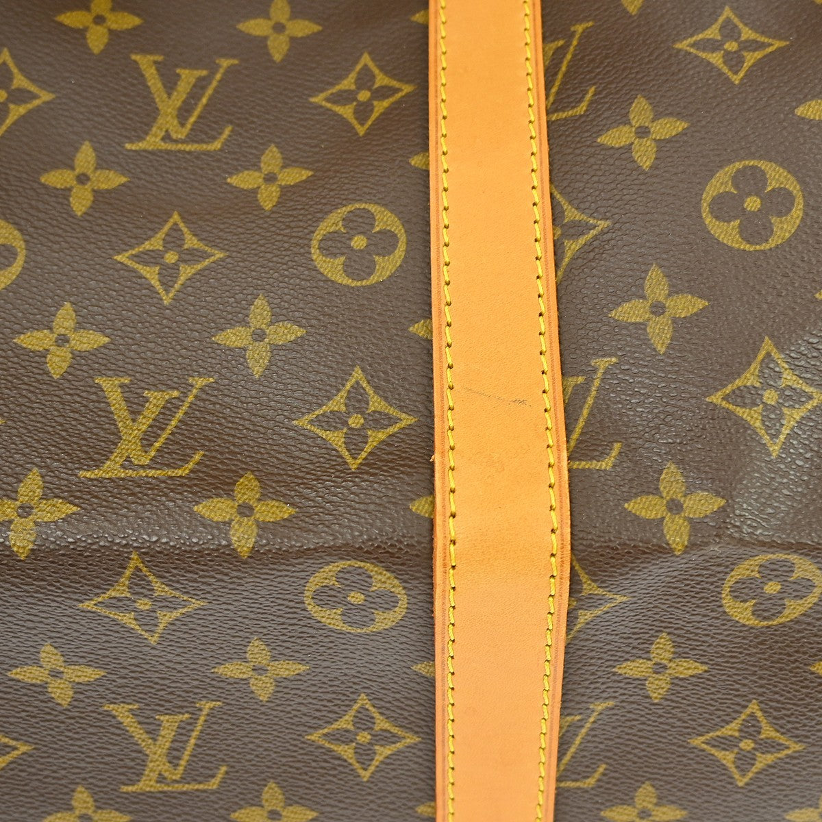 Louis Vuitton Keepall Bandoulière Monogram, Brown, Canvas, Travel Bag