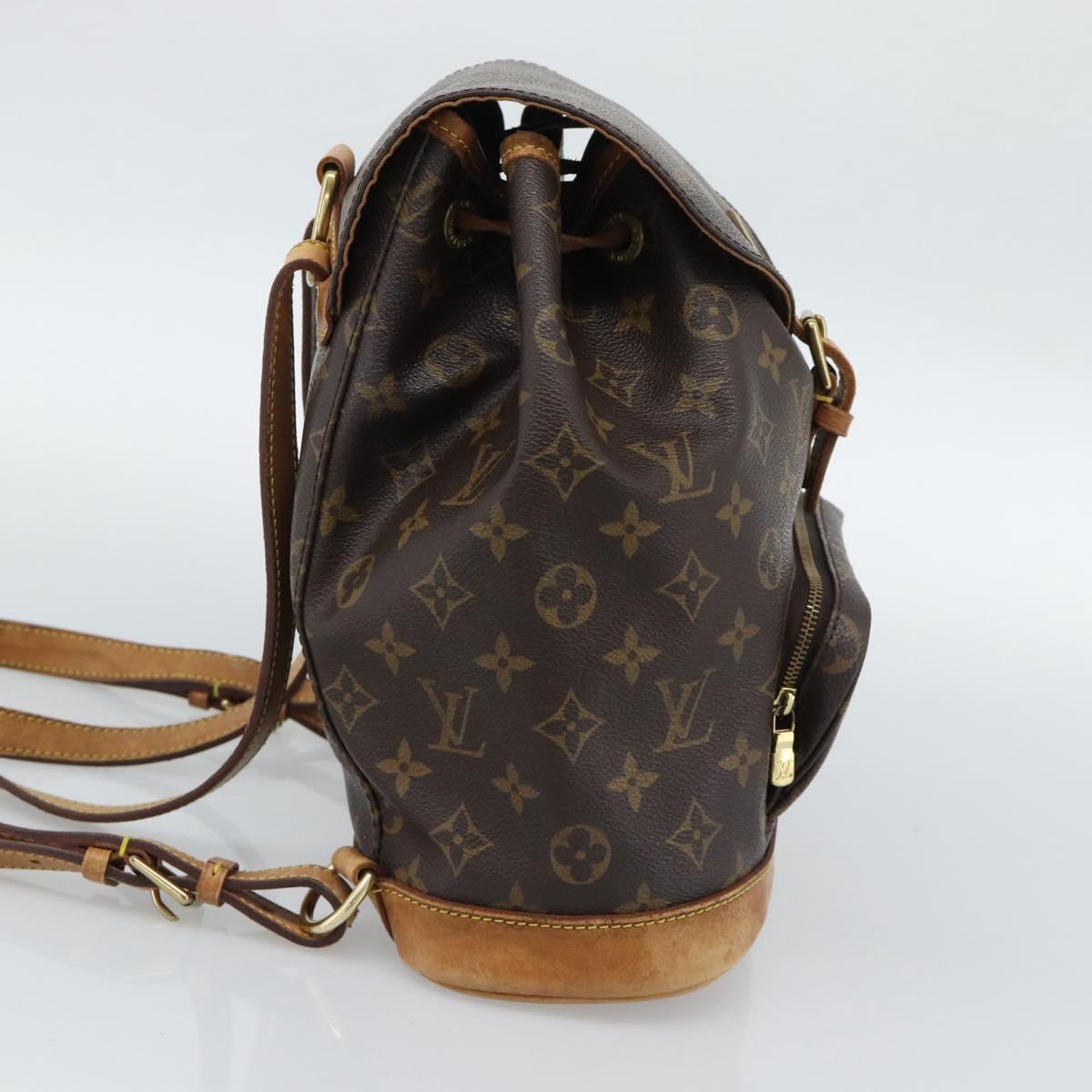 Louis Vuitton Vintage Montsouris Monogram Canvas, Brown, Canvas, Backpack