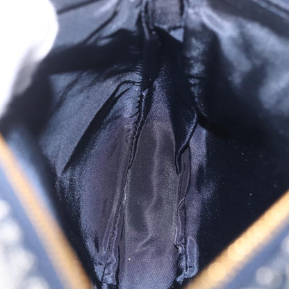 Christian Dior Vintage Saddle Bag Canvas, Navy, Canvas, Clutch