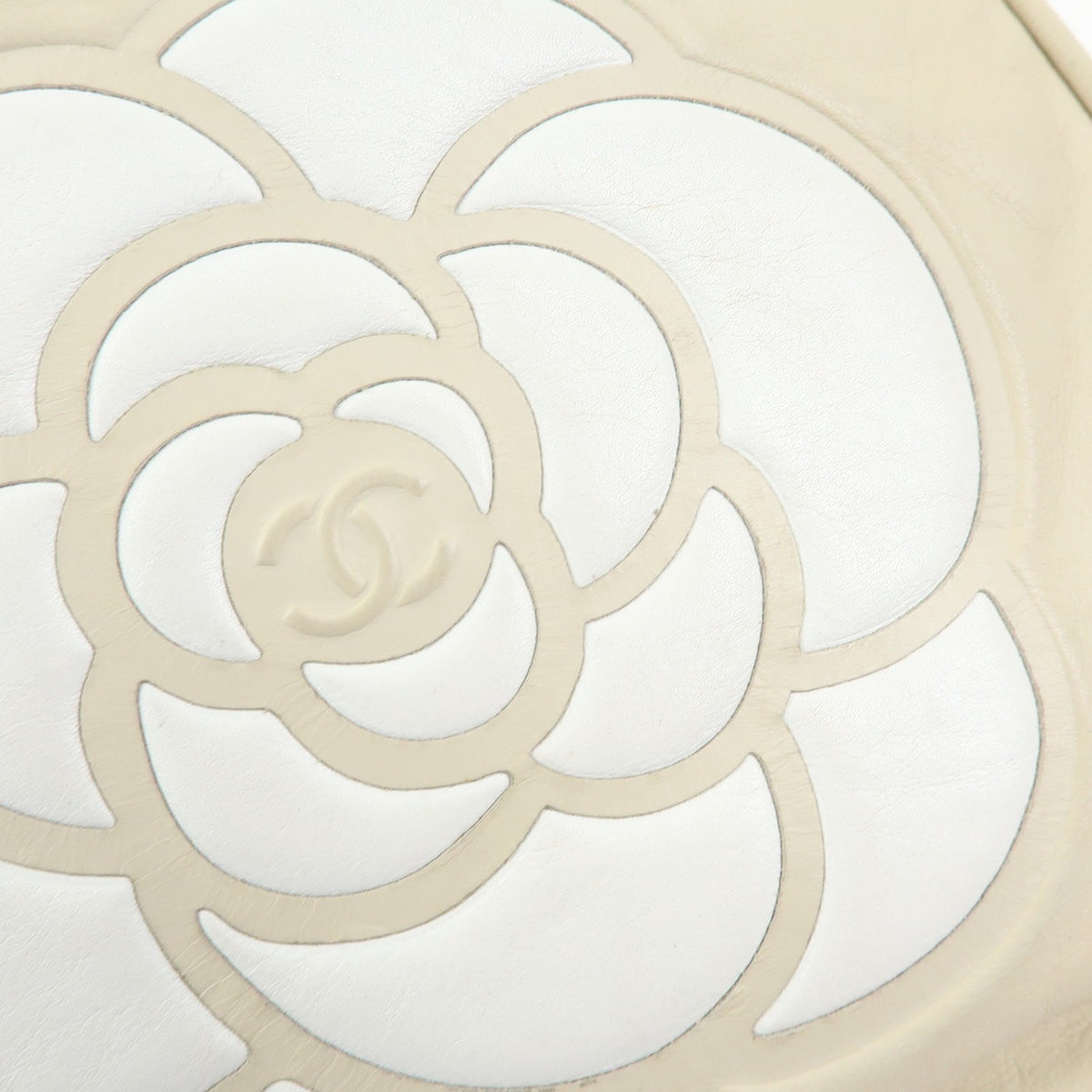 Chanel Camellia Lambskin, Beige, Leather, Tote Bag