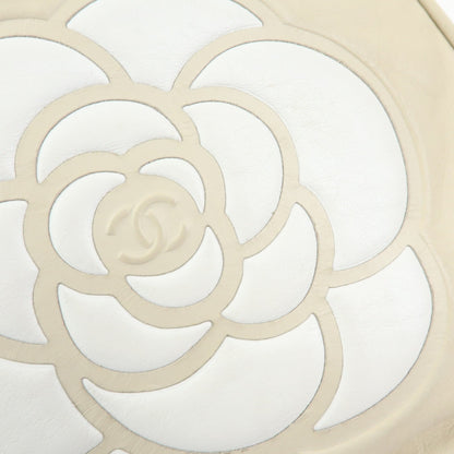 Chanel Camellia Lambskin, Beige, Leather, Tote Bag
