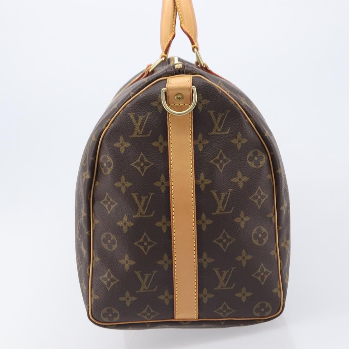 Louis Vuitton Keepall Bandouliere Monogram Canvas, Brown, Canvas, Travel Bag