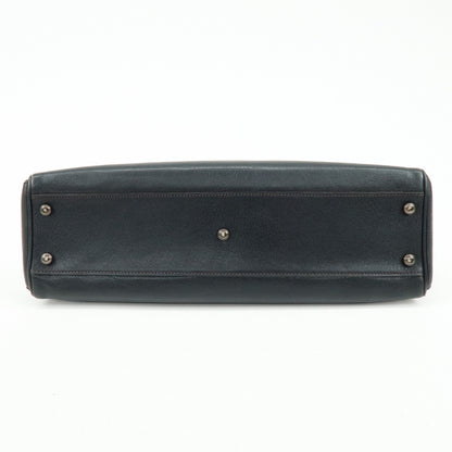 Cartier Marcello Leather, Black, Leather, Handbag