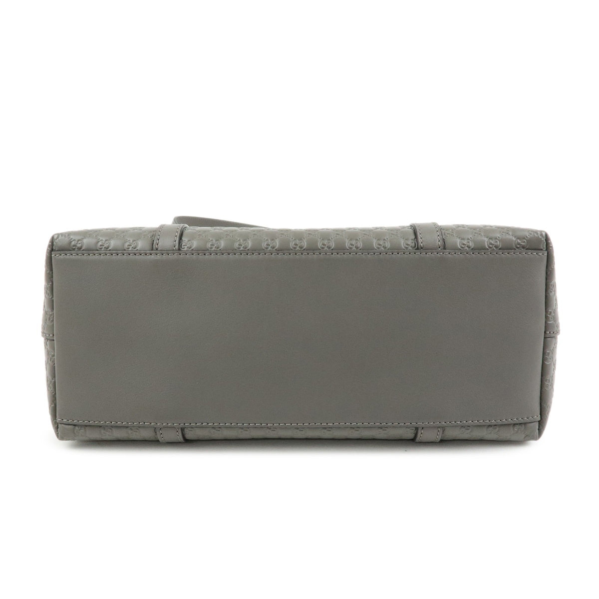 Gucci Margaux Microguccissima Leather, Gray, Leather, Tote Bag