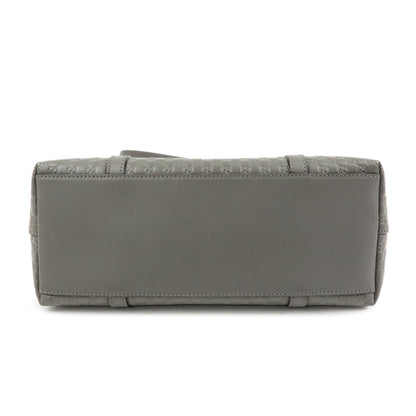 Gucci Margaux Microguccissima Leather, Gray, Leather, Tote Bag