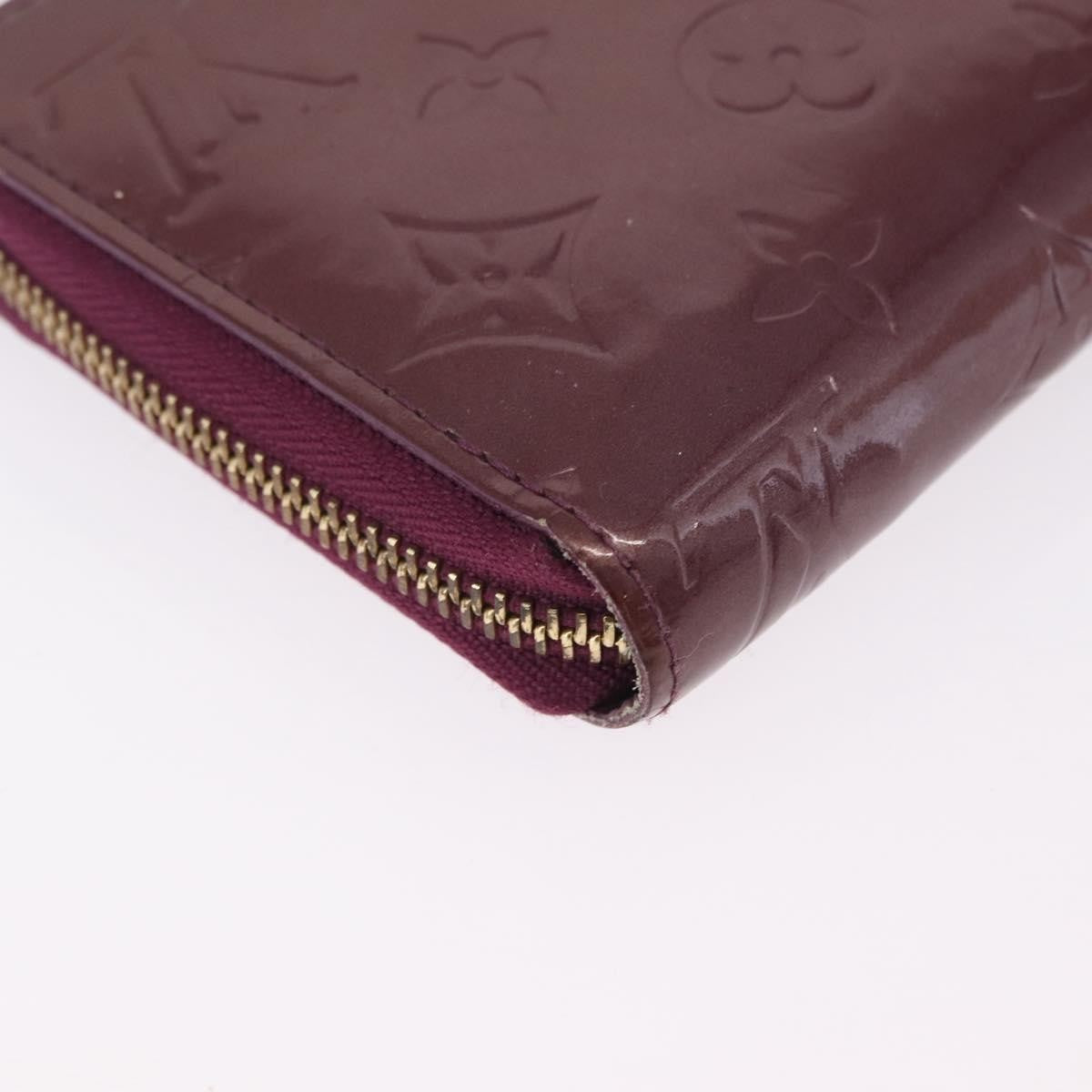 Louis Vuitton Zippy Monogram Vernis, Purple, Patent Leather, Wallet