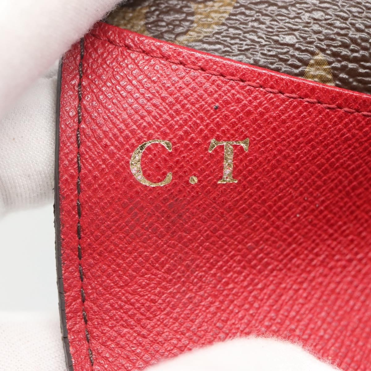 Louis Vuitton Emilie Monogram Canvas, Red, Canvas, Wallet