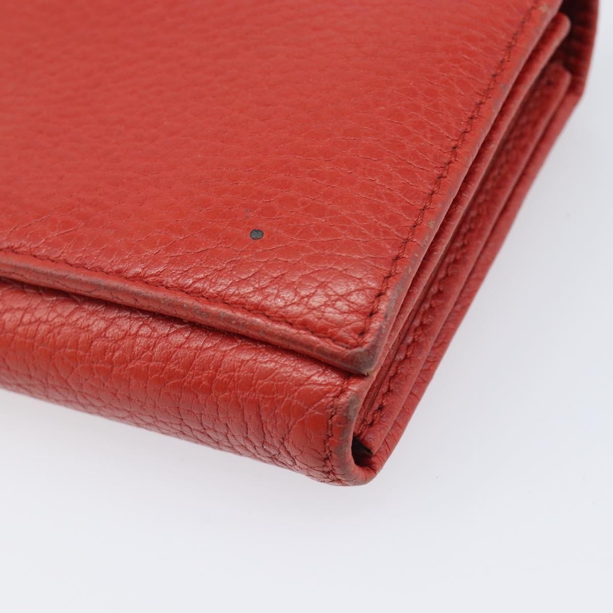 Gucci Swing Wallet on Strap Leather, Red, Leather, Crossbody Bag
