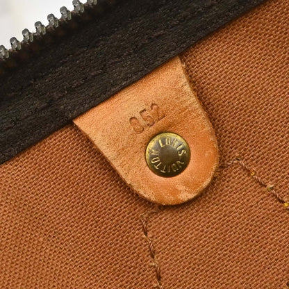 Louis Vuitton Speedy Monogram, Brown, Canvas, Handbag