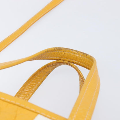 Balenciaga Bazar Leather, Yellow, Leather, Tote Bag