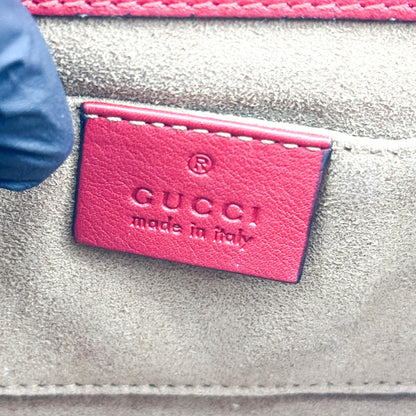 Gucci Padlock Clutch GG Canvas and Leather, Beige, Canvas, Clutch