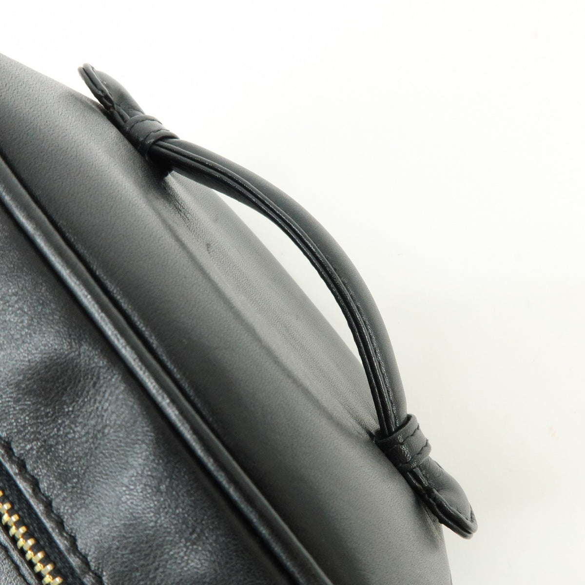 Chanel Vanity Leather, Black, Leather, Handbag