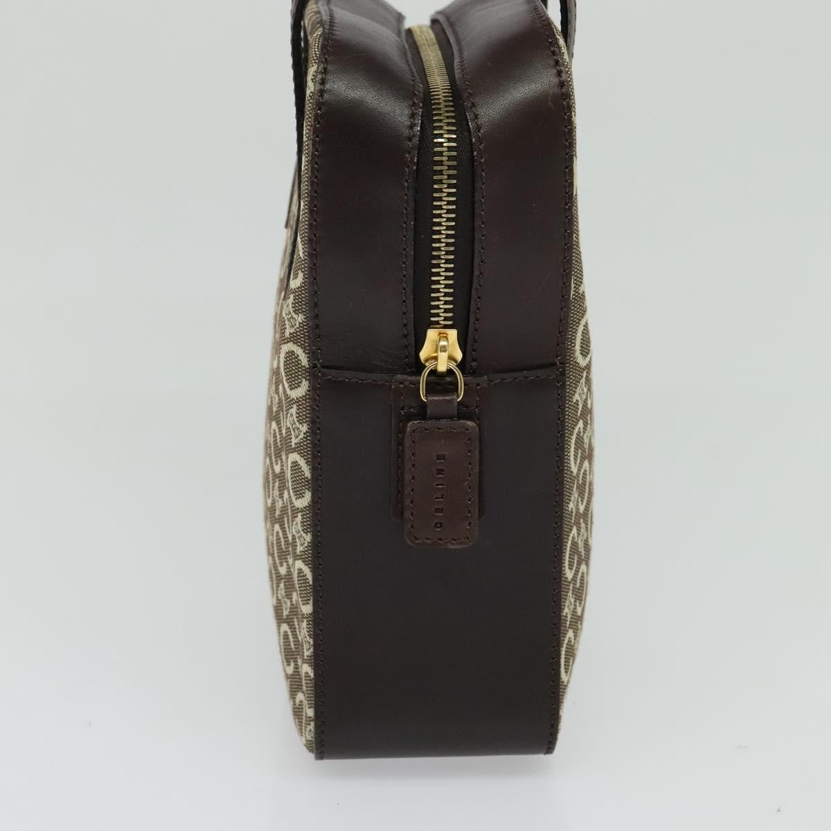 Celine C Macadam Canvas, Gray, Canvas, Handbag