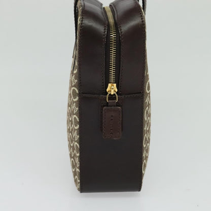 Celine C Macadam Canvas, Gray, Canvas, Handbag