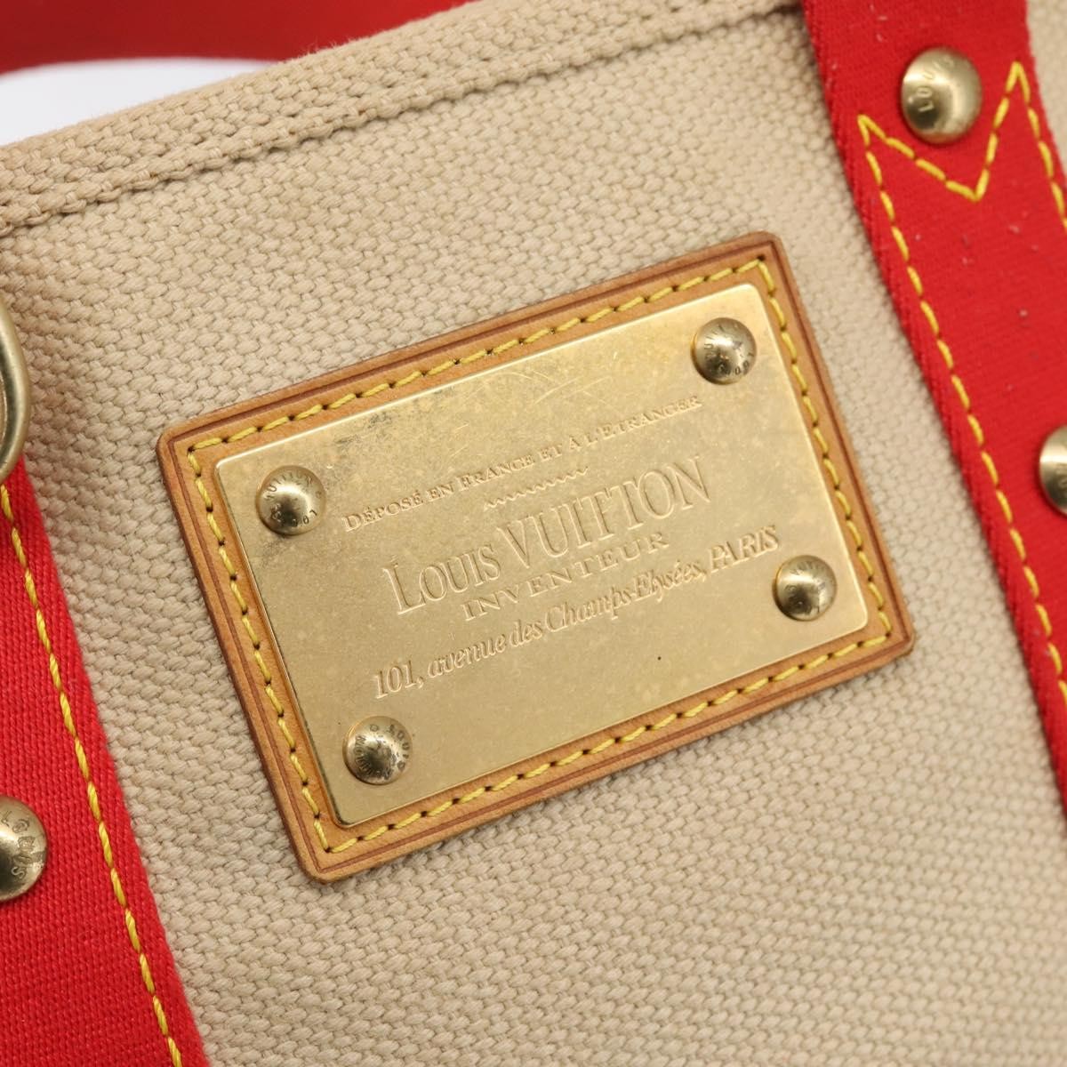 Louis Vuitton Antigua Canvas, Beige, Canvas, Tote Bag