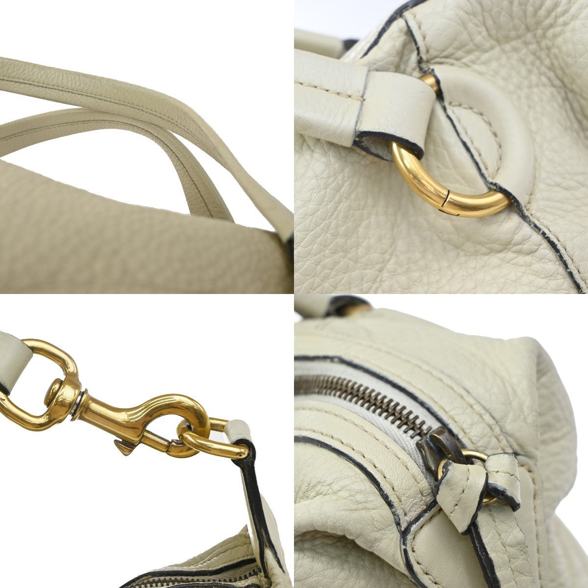 Gucci Twill Leather, Beige, Leather, Shoulder Bag