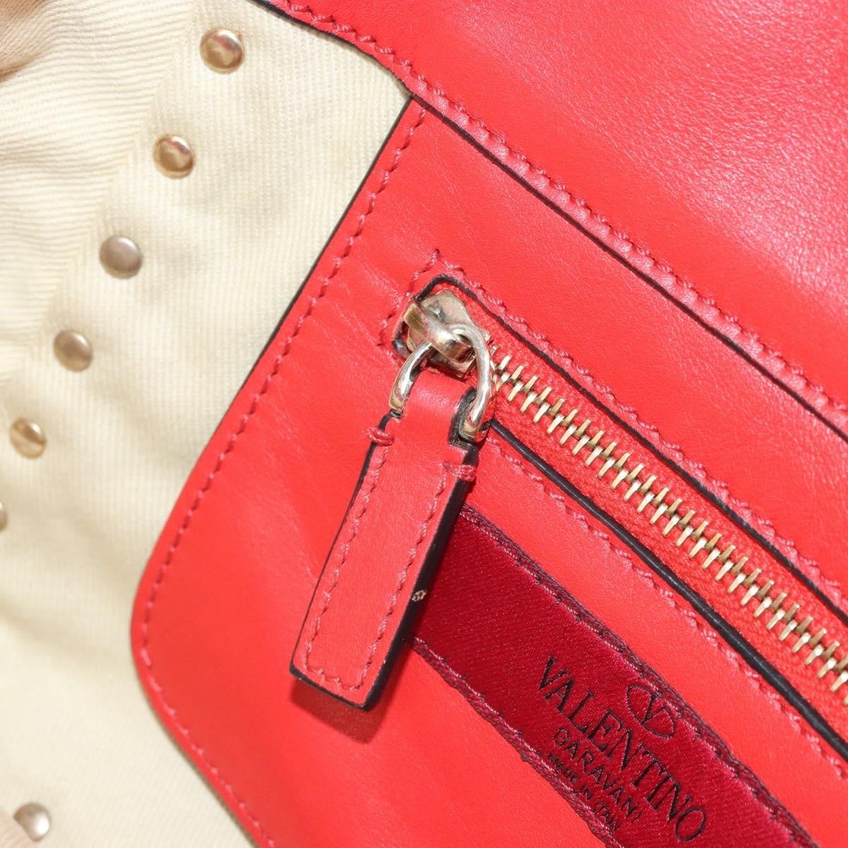 Valentino Garavani Rockstud Tote Soft Leather, Red, Leather, Tote Bag