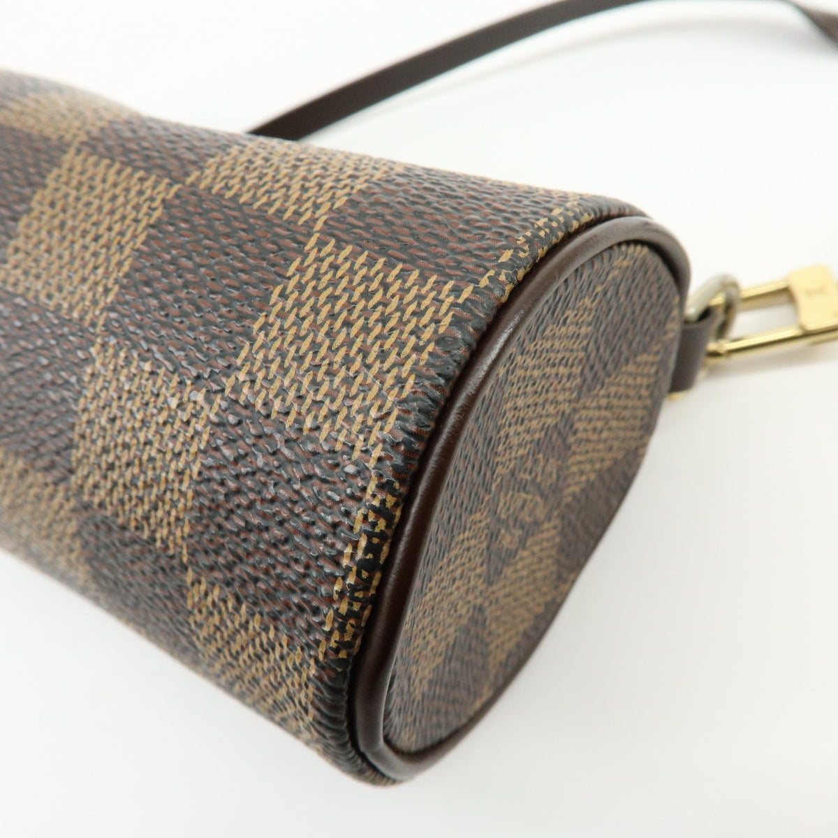 Louis Vuitton Papillon Pochette Damier, Brown, Canvas, Clutch