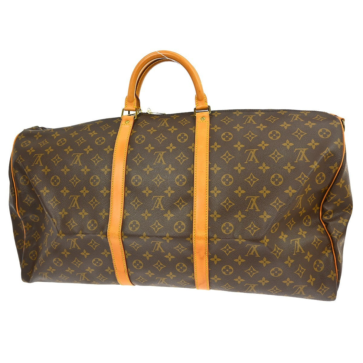 Louis Vuitton Keepall Bandoulière Monogram, Brown, Canvas, Travel Bag