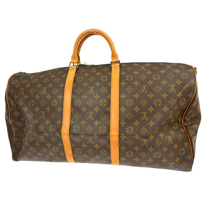 Louis Vuitton Keepall Bandoulière Monogram, Brown, Canvas, Travel Bag