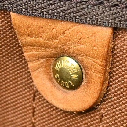 Louis Vuitton Keepall Monogram, Brown, Canvas, Travel Bag