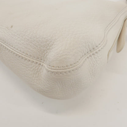 Bottega Veneta Shoulder Leather, White, Leather, Shoulder Bag