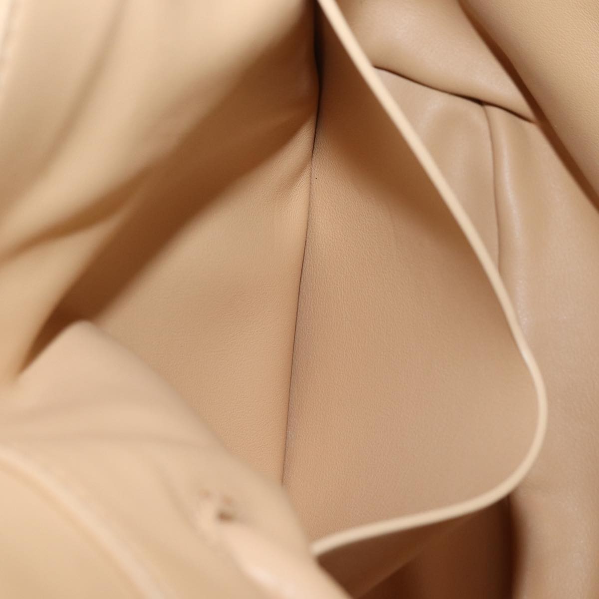 Bottega Veneta Beak Leather, Beige, Leather, Tote Bag