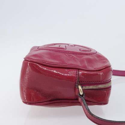 Gucci Soho Disco Patent, Pink, Patent Leather, Crossbody Bag